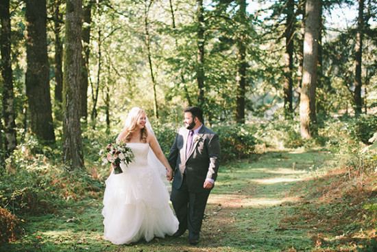 forested wedding photography