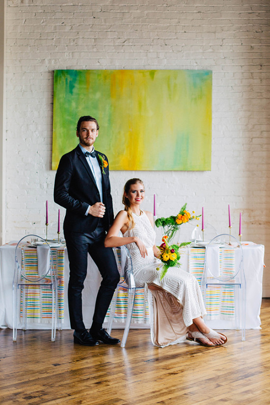 Colorful Watercolor Wedding