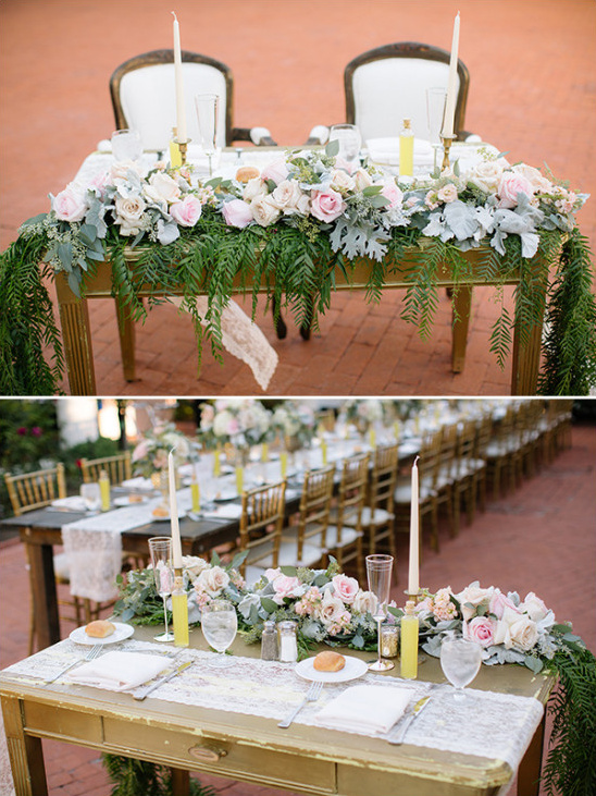 Sweetheart table details