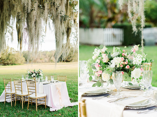 elegant outdoor southern wedding decor