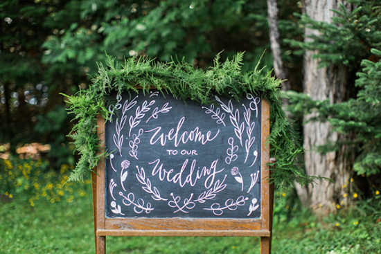 wedding chalkboard sign