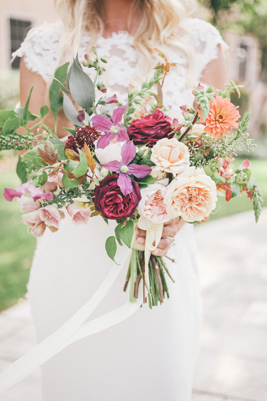 Coloful wedding bouquet