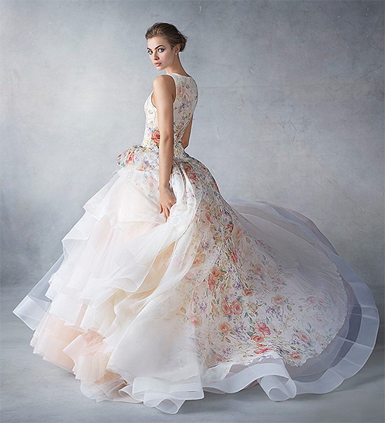 bridal ball gown from Lazaro