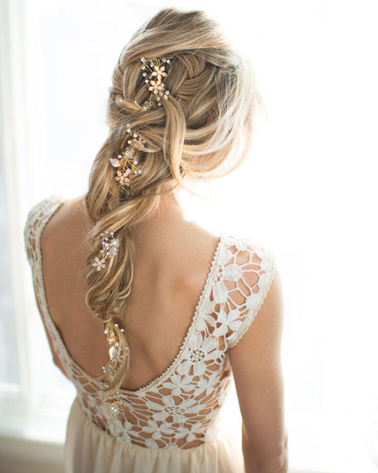 crystal hair vines