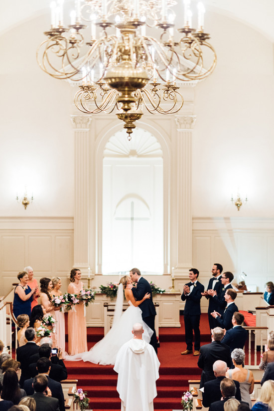 beautiful chapel wedding ceremony