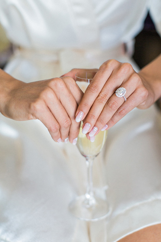 Wedding ring and nails