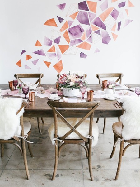 Modern Protea Wedding Rehearsal Dinner