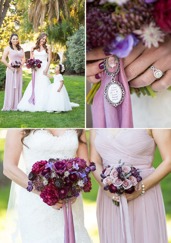 Bridesmaid in purple