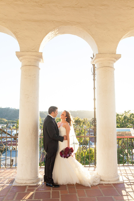 Plum and Purple Santa Barbara Wedding