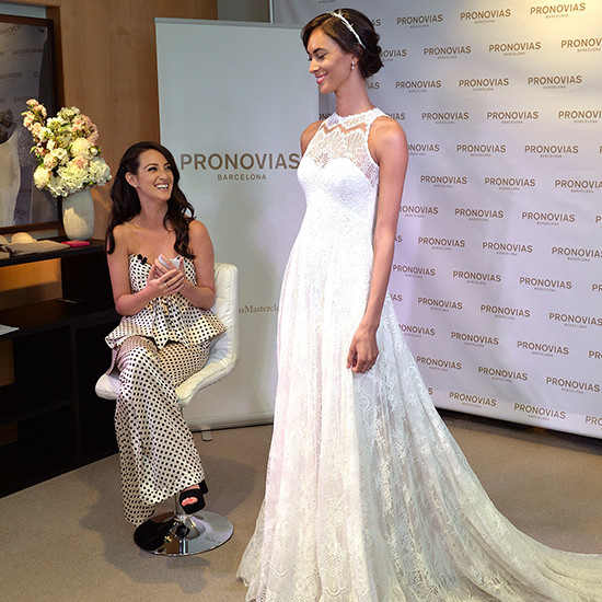 Stunning Pronovias Barcelona wedding gown fitting