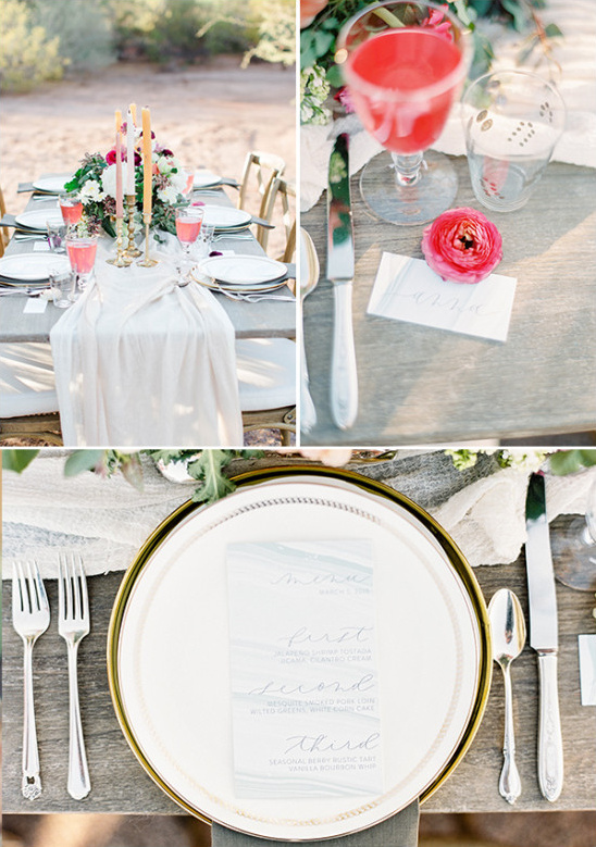 Table decor and details