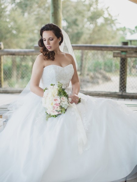 Vintage Gold and White Florida Wedding