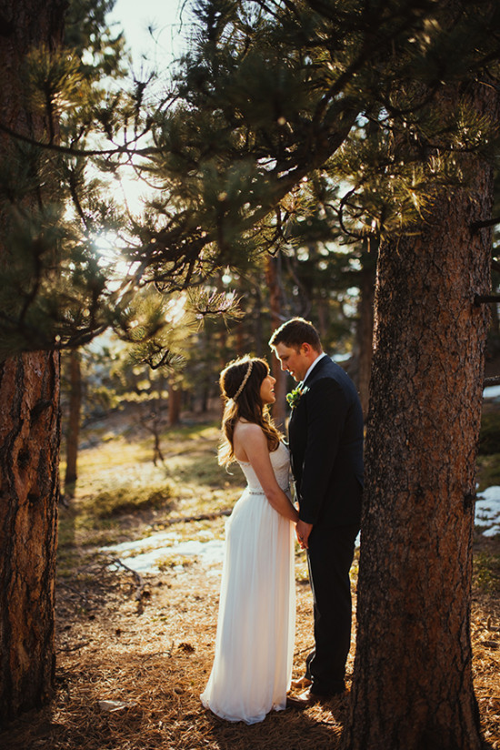 not your typical forest wedding