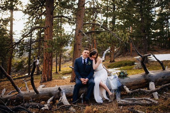 rustic wedding in the rocky moutains