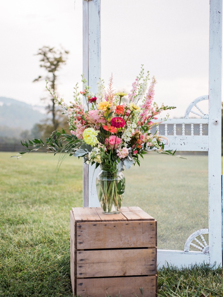 flower arrangement with a carefree attitude