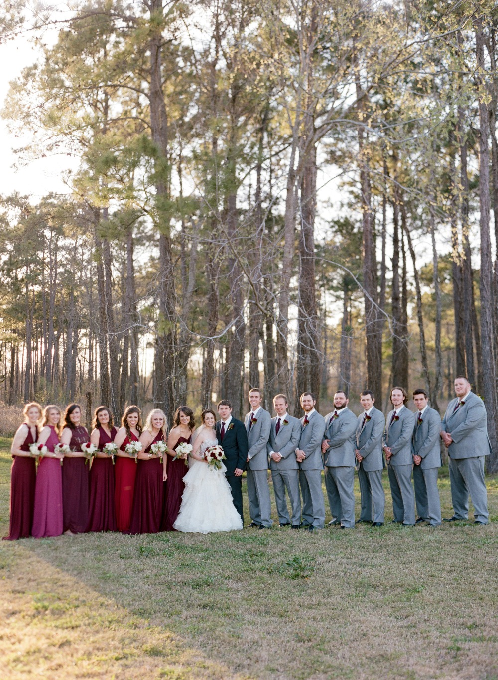 chic-maroon-and-gold-texas-wedding