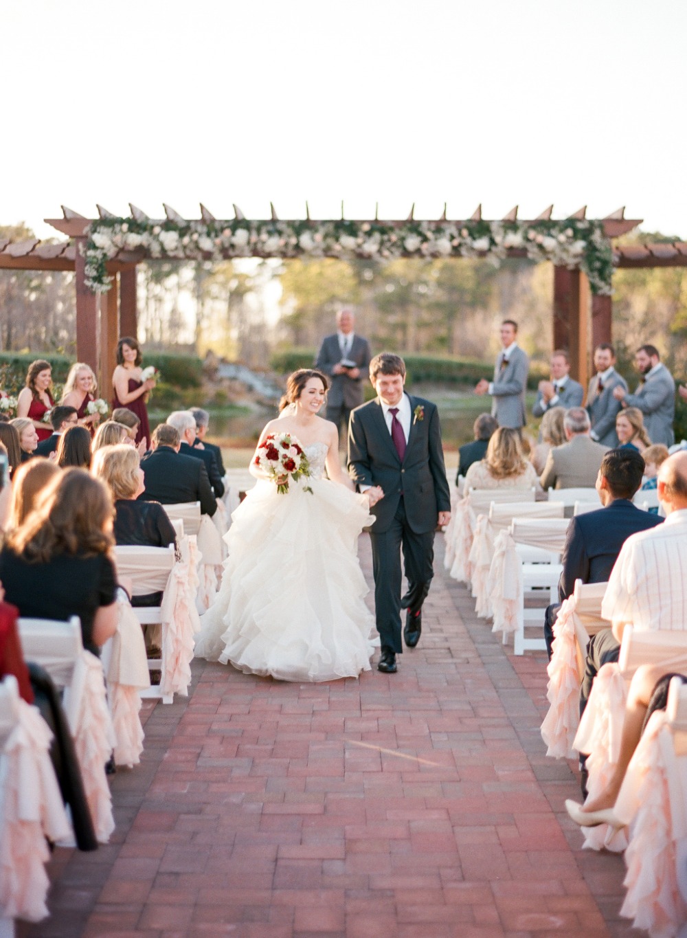 chic-maroon-and-gold-texas-wedding
