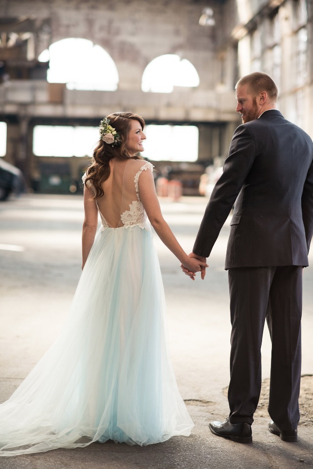 soft and sweet meets gritty and industrial wedding ideas