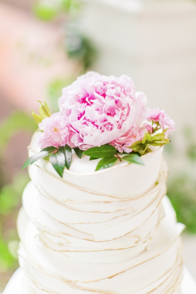 simple flower cake topper