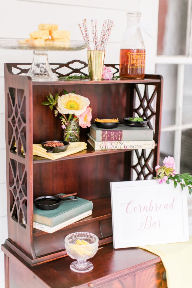 Don't forget about the cornbread at your southern style wedding