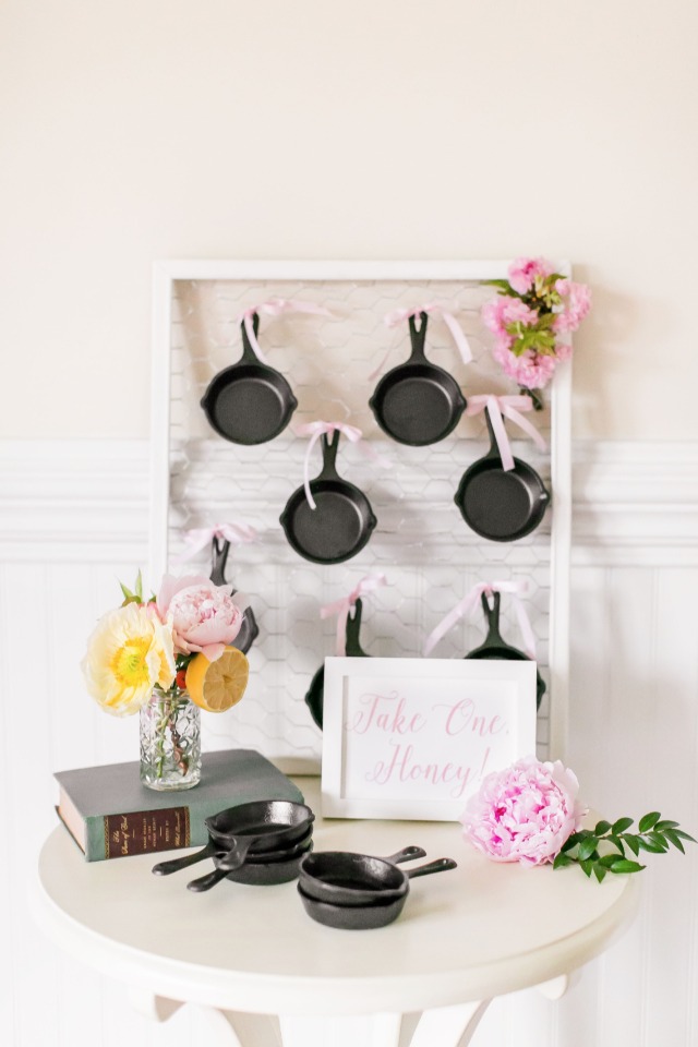 thank your guests with an adorable mini skillet