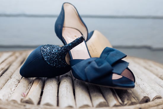 navy glitter wedding shoes