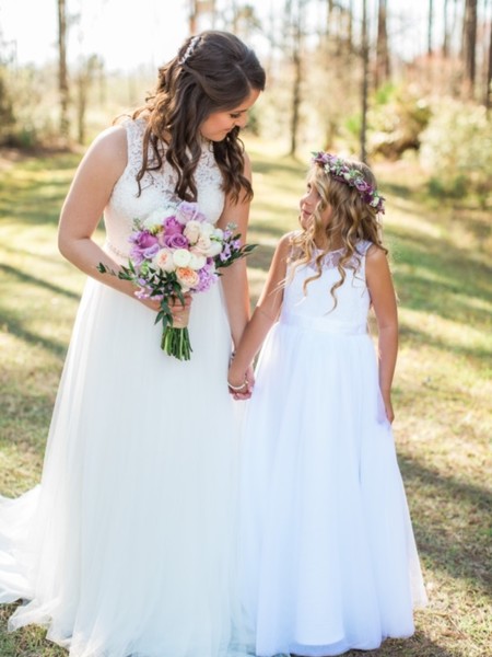 Simple and Elegant Rustic Purple Wedding