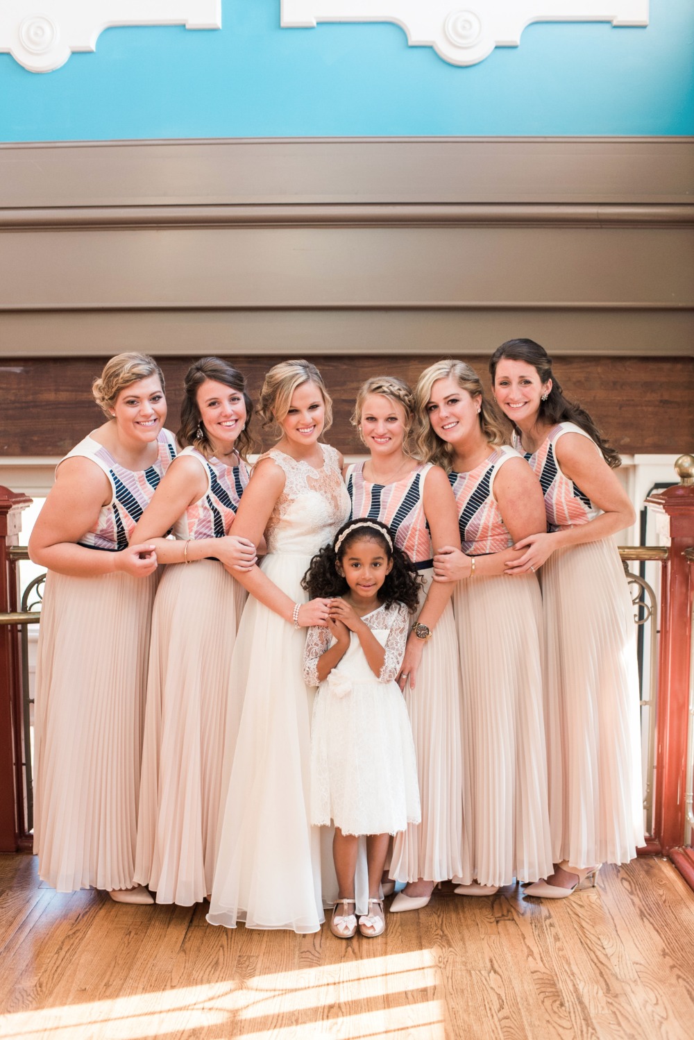 vintage style bridal party