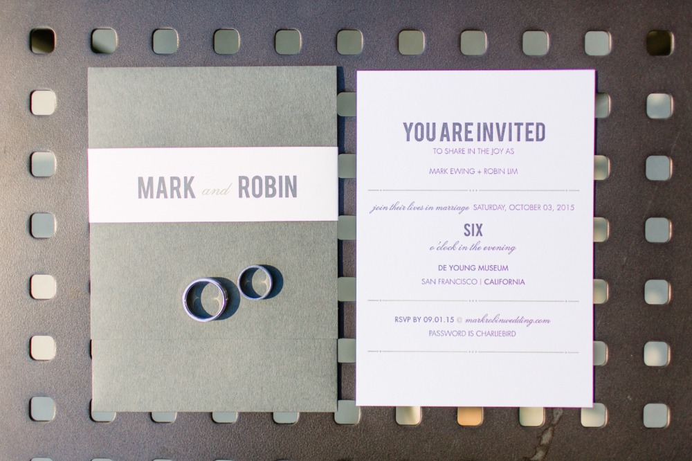 Clean and modern wedding invitations