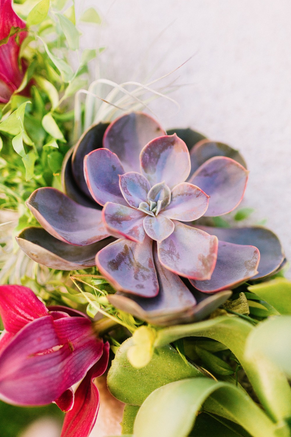 Ceremony florals and succulents