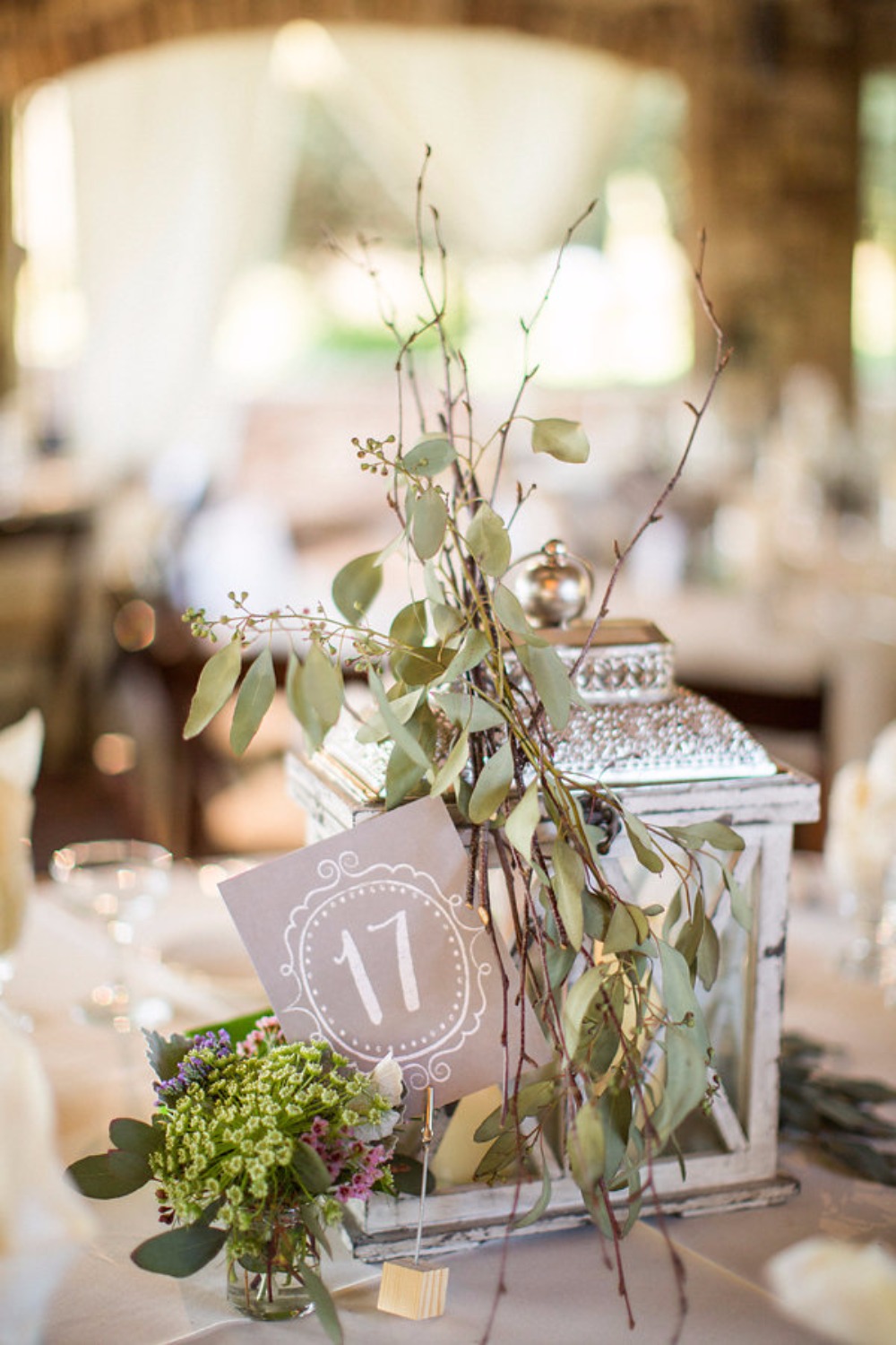 Centerpiece and table number idea