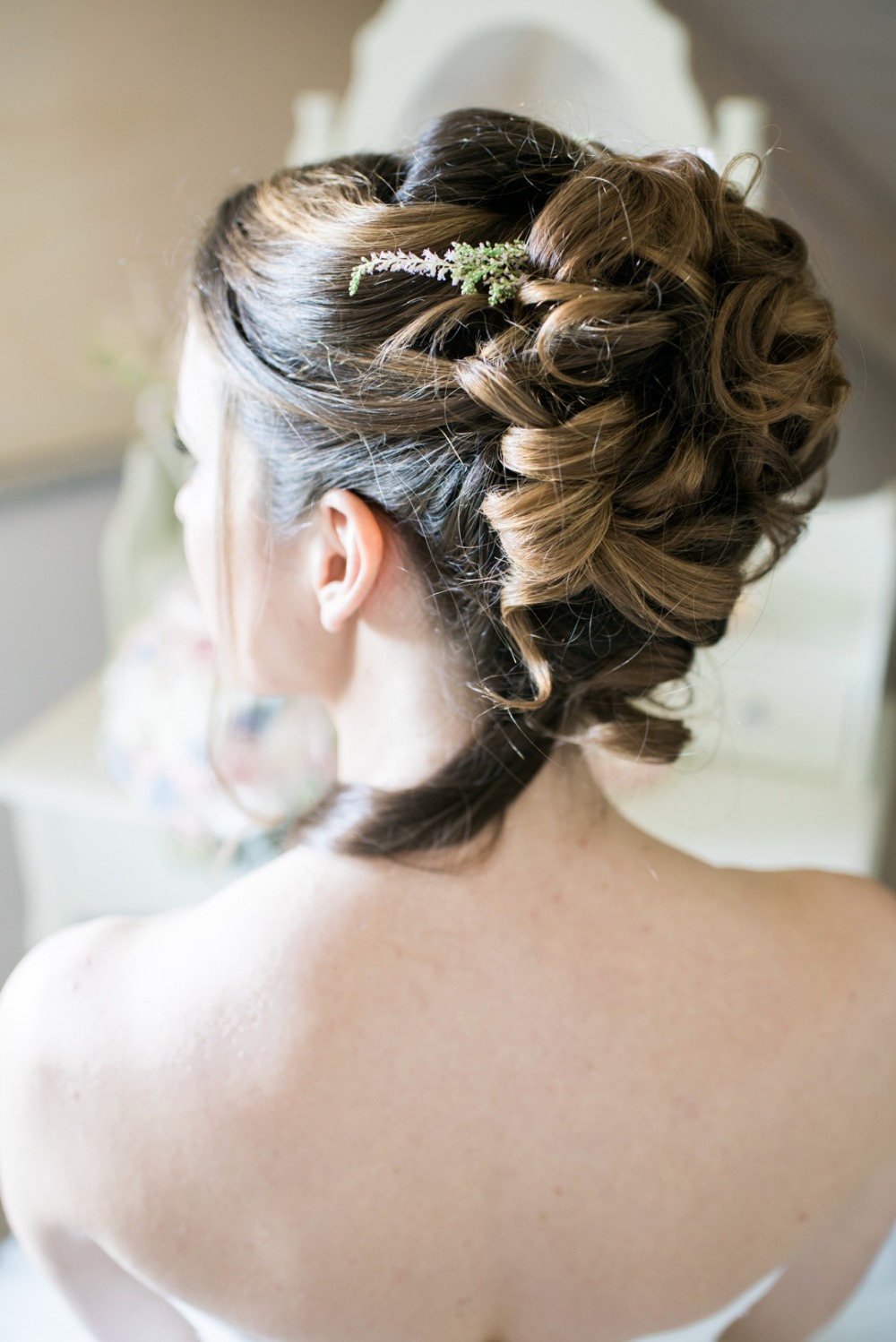 beautiful wedding hair updo idea