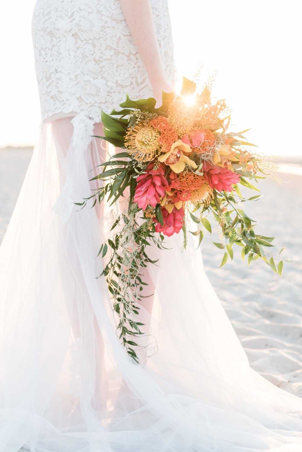 Tropical wedding bouquet