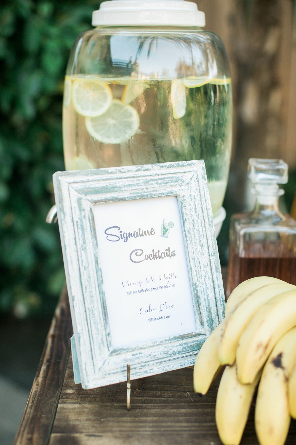 Wedding sign for signature cocktails