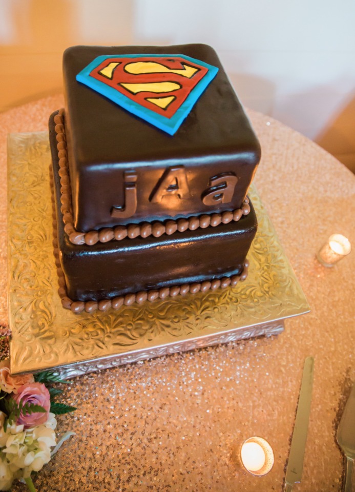 superman grooms cake