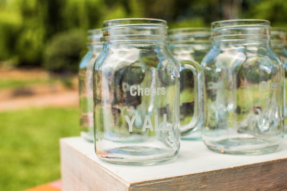 custom mason jar wedding favors