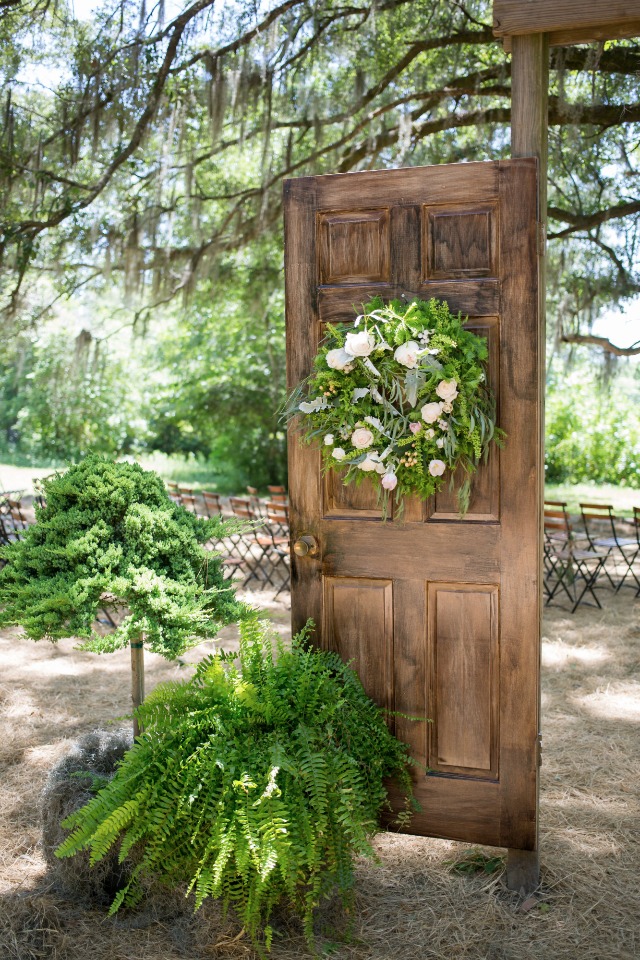 ceremony doorway built by family of the bride