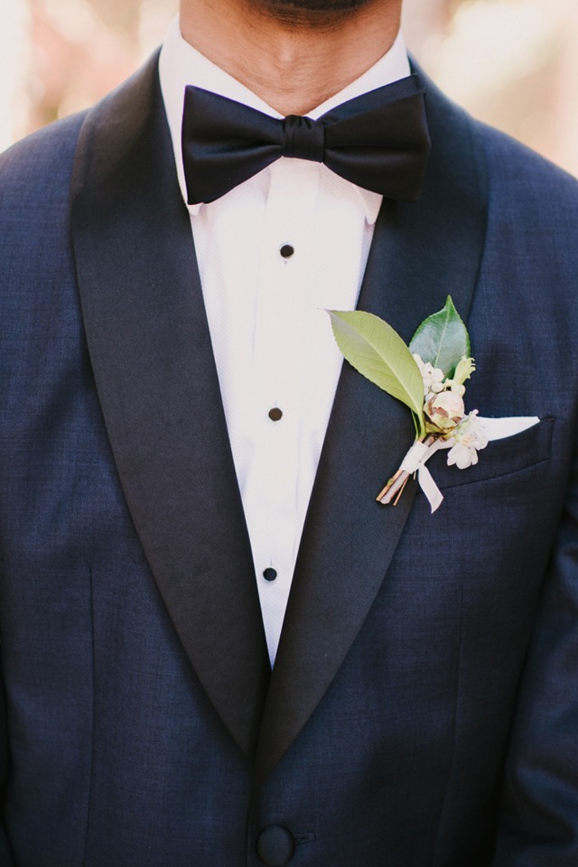 navy and black groom suit