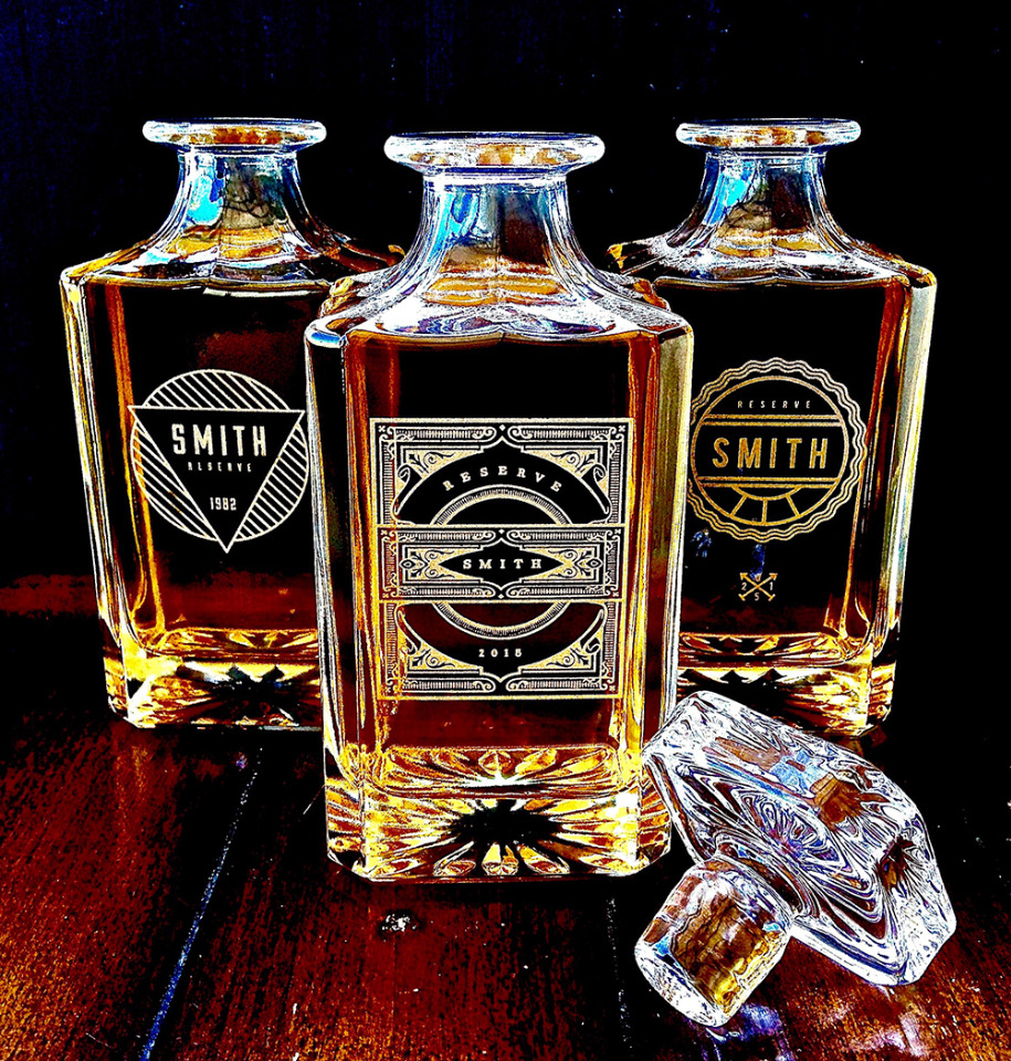 Swanky Badge Personalized Decanter