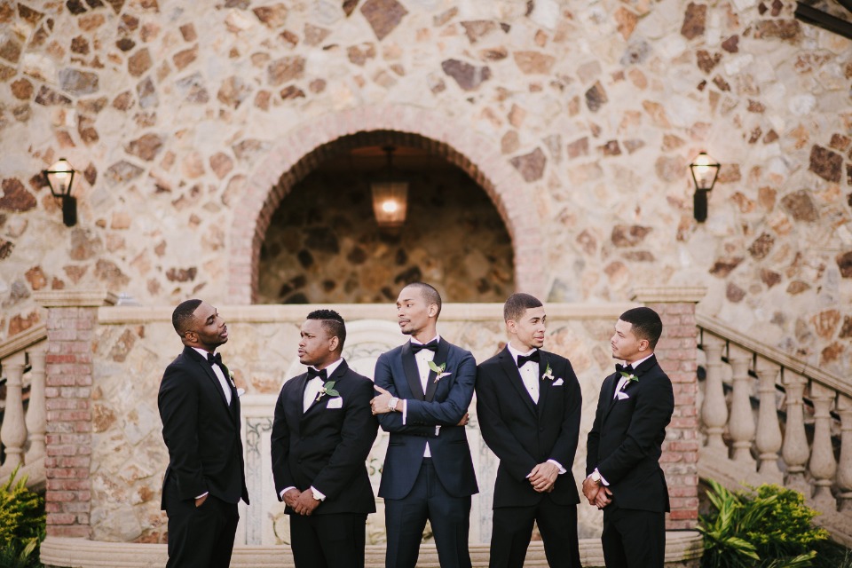 classic tuxedo groomsmen