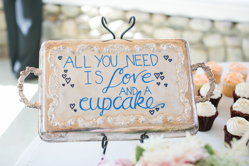 Cupcake dessert table sign idea