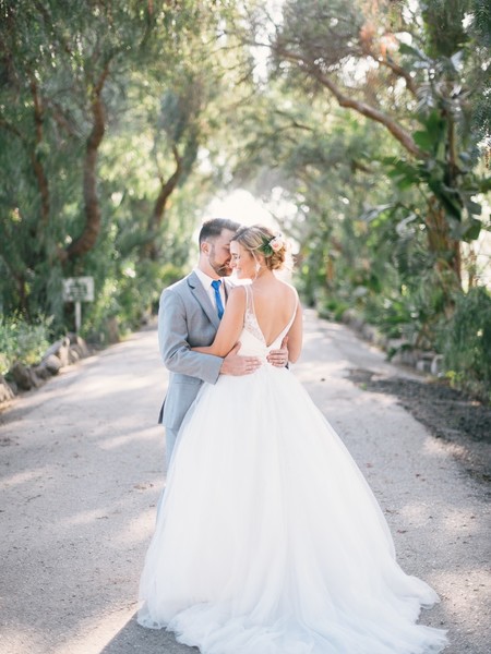 Cobalt Blue and Blush Travel Wedding