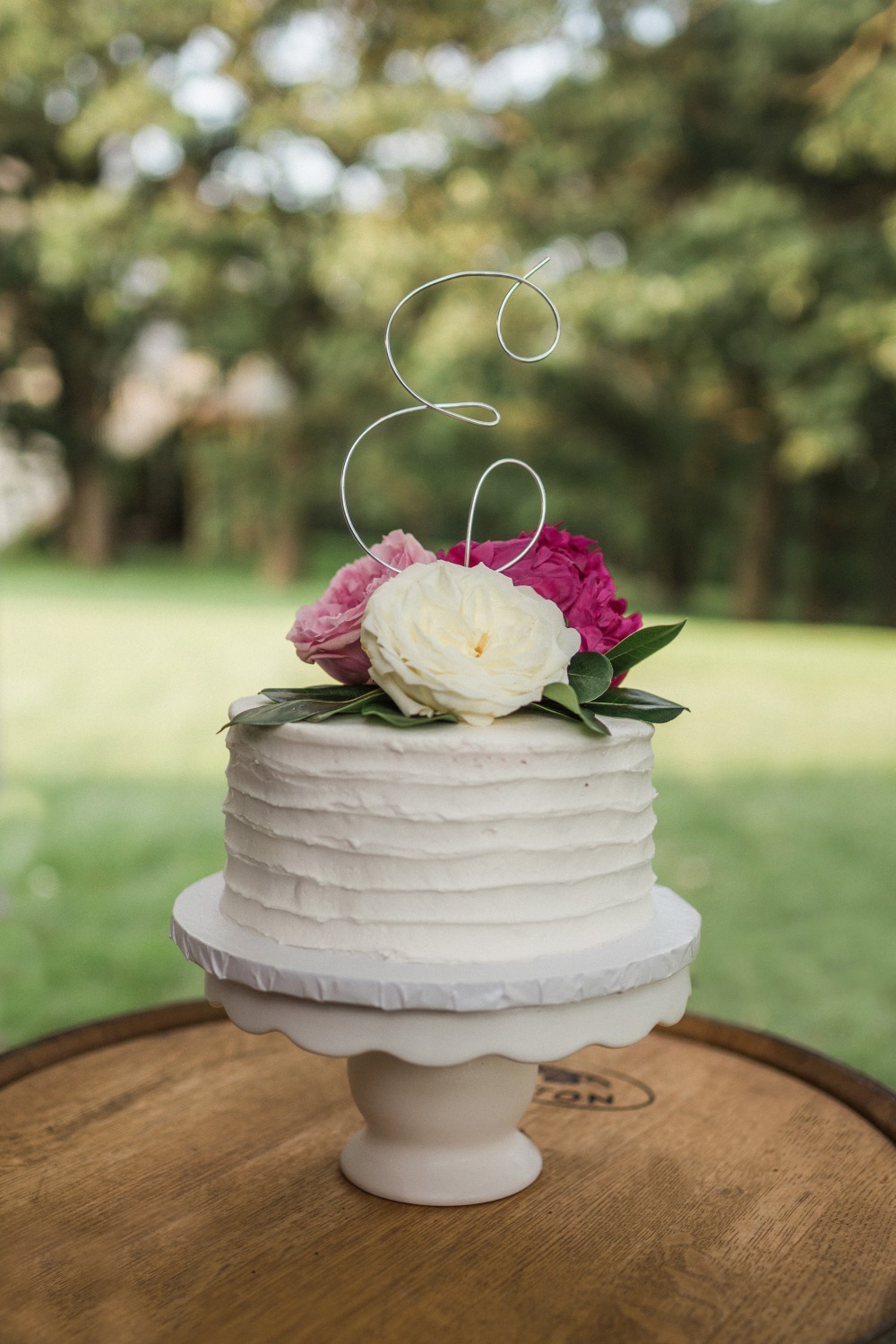 wire wedding cake topper