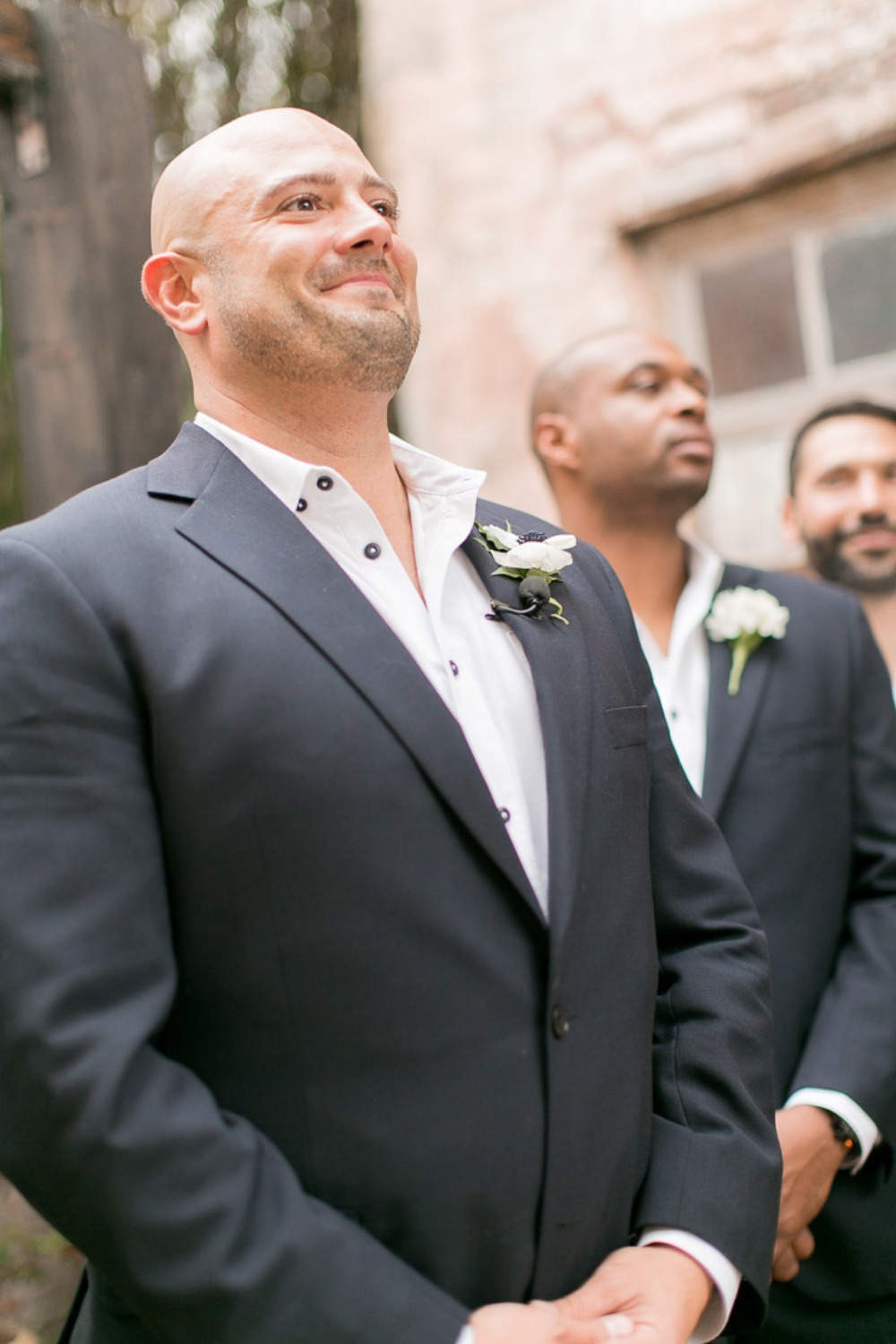 happy and proud groom