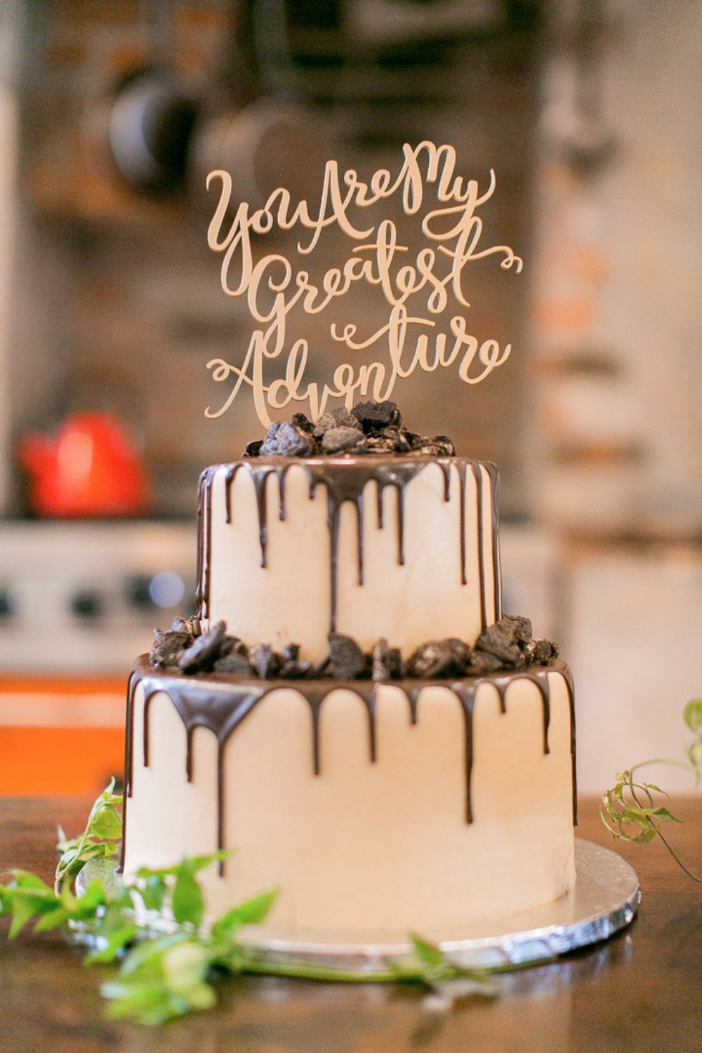 you are my greatest adventure wedding cake topper