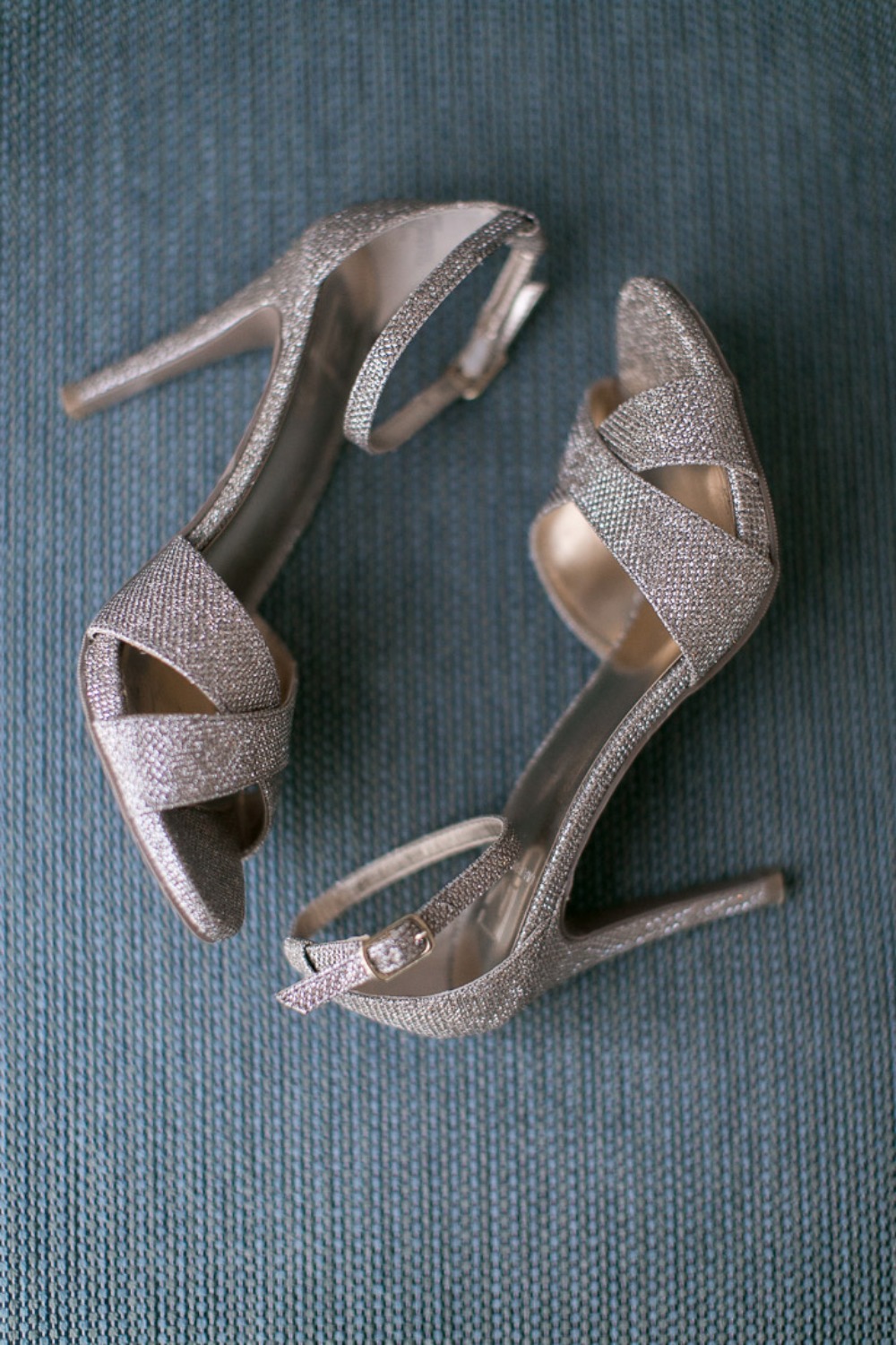 Sparkly strappy heels