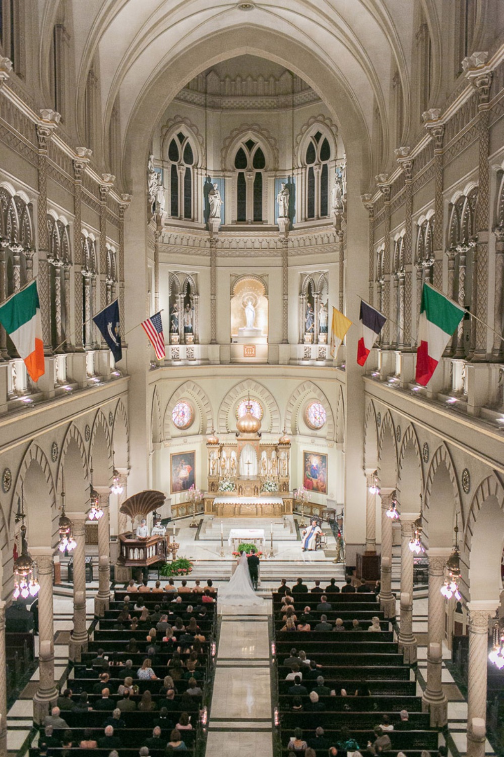 Giant cathedral wedding