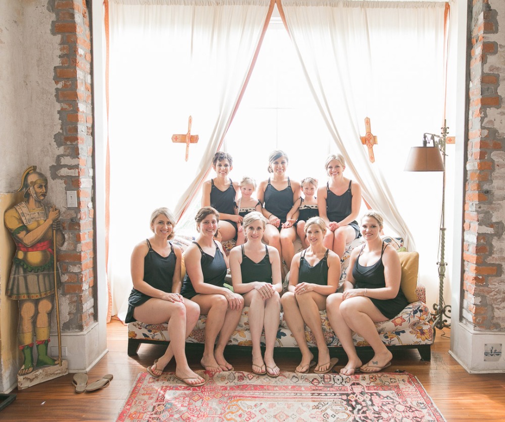 bridal party getting ready party