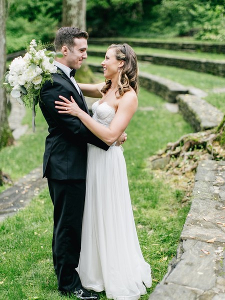 Natural White Grey and Green Wedding