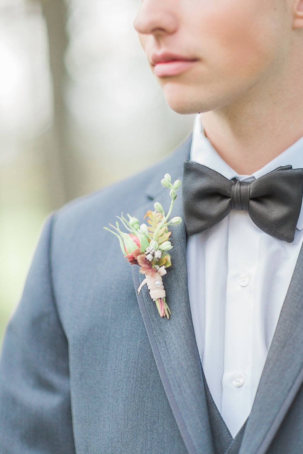 Bowtie and boutonniere